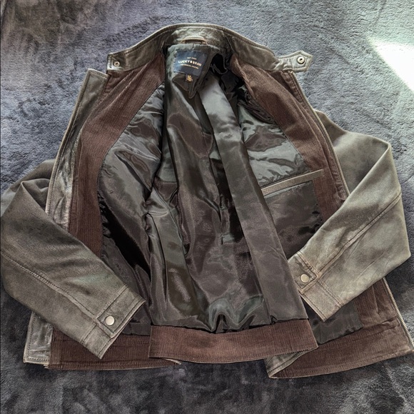 Lucky Brand Classic Washed Leather Bonneville Jacket - S - Picture 3 of 5